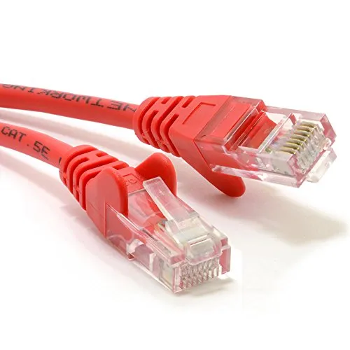 Rot Netzwerk Ethernet RJ45 Cat5E-CCA UTP Patchkabel 26AWG Kabel Anschlusskabel 0,5 m [0.5 Meter/0,5m]