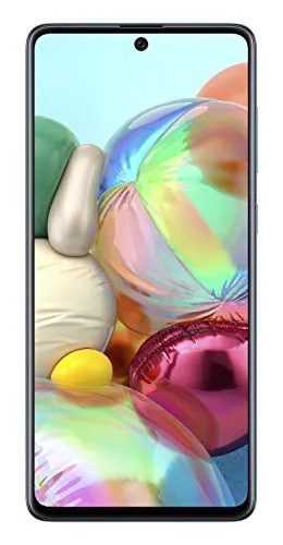 Samsung Galaxy A71 - 128GB Dual SIM Smartphone in Prism Crush Blue - Simlockfreies Handy mit 6,7 Zoll FHD+ Display, 64 MP Quad-Kamera und leistungsstarkem Snapdragon 730 Prozessor für beeindruckende Leistung und Fotografie.