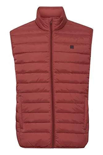 !Solid SDSörenson Herren Weste Steppweste Outdoor Weste mit Stehkragen, Größe:XL, Farbe:Brick Red (191543)