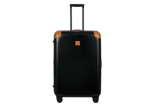 Brics Amalfi 4-Rollen Trolley schwarz BAQ08354.001 - Einkaufsroller, 76 cm groß, mit 4 leichtgängigen Rollen für müheloses Reisen und elegantes Design.