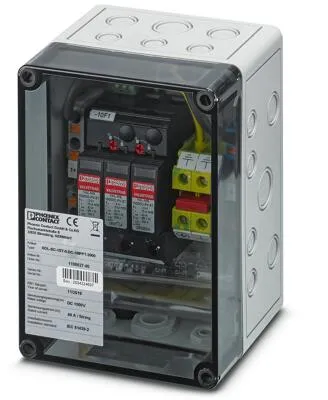 Phoenix Contact SOL-SC-1ST-0-DC-1MPPT-1000 Generatoranschlusskasten - PV-Überspannungsschutz für Photovoltaikanlagen, ideal für 1000 V DC und ermöglicht den sicheren Anschluss von 1x 1 String.
