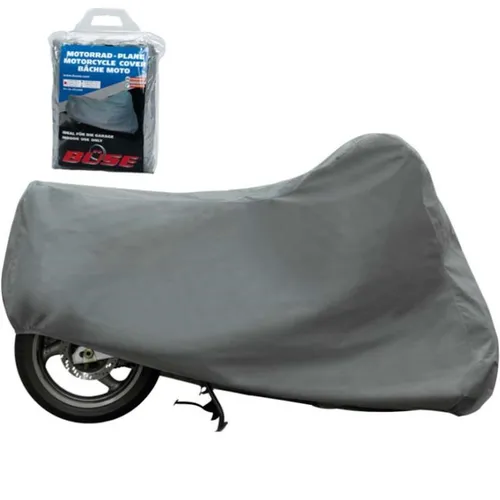 Büse Abdeckplane Indoor Motorradabdeckung Größe M - Schützen Sie Ihr Motorrad mit der Büse Abdeckplane in Größe M. Ideal für Offroad und Straßenmotorräder, sorgt sie für optimalen Schutz vor Staub und Kratzern. Maße: 203 x 89 x 122 cm.
