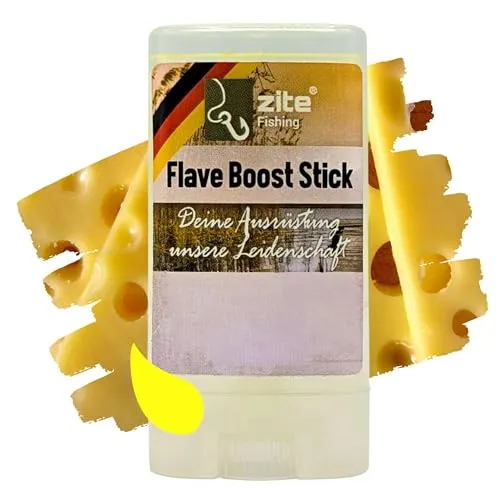 Zite Fishing Flave Boost Sticks | Lockstoff-Stift für Gummifische, Wobbler, Blinker & Spoons | Made in Germany | 4 Sorten in 4 Aromen | Kunstköder-Duftstoff | UV-Aktiv (Gelb/Käse)