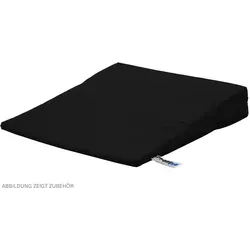 Bezug aus Baumwolle für Sitzkissen Orthopädisch Sitzkeil Keilkissen, 38x38 cm, Schwarz
