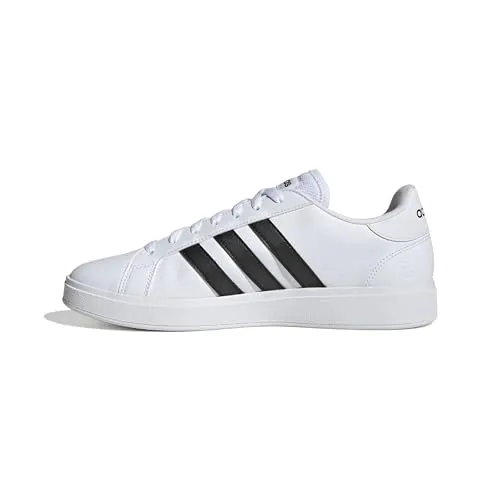adidas Herren Grand Court Base 2.0 Schuhe - Herren-Sneaker mit regulärer Passform, aus hochwertigem Synthetikleder, ideal für lässige Looks und optimalen Tragekomfort.
