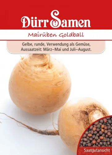 Dürr Samen Mairüben/Butterrüben Goldball Saatgut