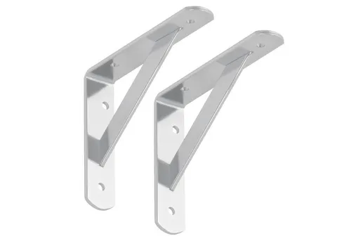 SO-TECH® Wandregalhalter Regalkonsolen mit Querstrebe zur Stabilisierung, 2-tlg., 150 x 125 x 30 mm, verzinkt, pulverbeschichtet
