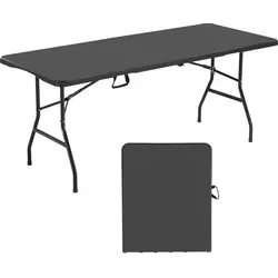 VEVOR Klapptisch 180 cm - Tragbarer Buffet- und Campingtisch - Camping-Möbel mit wasserdichter & kratzfester Oberfläche, ideal für Picknicks und Partys. Integrierter Griff und ultradünnes Design für einfache Portabilität.