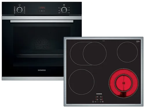 Siemens EQ212KD00Z Set Backofen HR214ABS0 + Glaskeramikkochfeld ET645BNA1E