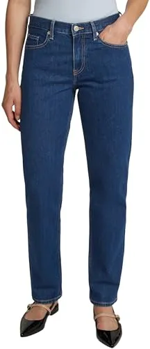Tommy Hilfiger Damen Jeans Hose Classic Ace Straight Leg Fit - Jeans im Straight Fit mit Reißverschluss und Knopf, 5-Pocket-Style, ideal für einen lässigen Look und mit aufgestickter Tommy Hilfiger Flag auf der Gesäßtasche.