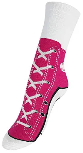 Tobar - 27511 - Sneaker-Socken in Rosa, Größe 37/45, Silly Socks