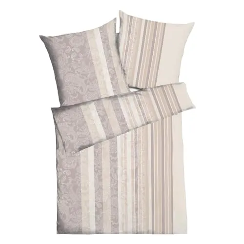 Kaeppel JERSEY Bettwäsche mit Reißverschluss in braun von Kaeppel