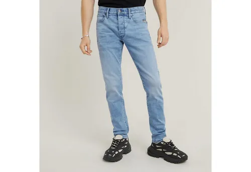 G-STAR Men's 3301 Slim Jeans - Blau (lt Aged D25742-8968-424) 34W / 36L - Stylische Slim Jeans aus innovativem lederähnlichem Papiermaterial, 5 Taschen und Knopfverschluss für einen originellen Look.