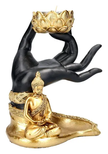 Figuren Shop GmbH Teelichthalter in schwarz von Figuren Shop