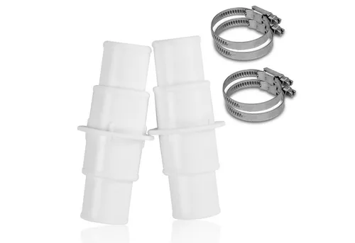 yourGEAR Poolschlauch yourGEAR 2x Pool Schlauchverbinder 32-38 mm Adapter 4 Schellen