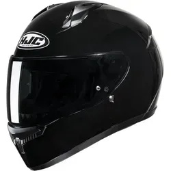 HJC C10 Solid Helm, schwarz, Größe M für Männer - Motorradhelm mit fortschrittlicher Polycarbonate Composite-Schale, bietet ein 10mm größeres Sichtfeld für verbessertes Sehen und perfekte Passform von 3XS bis 2XL.