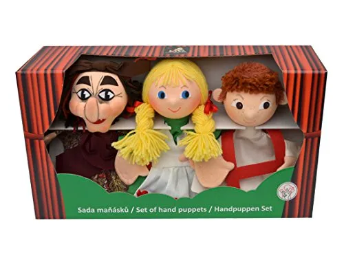 MUBRNO 22790A Hänsel und Gretel Box Handpuppen, Mehrfarbig