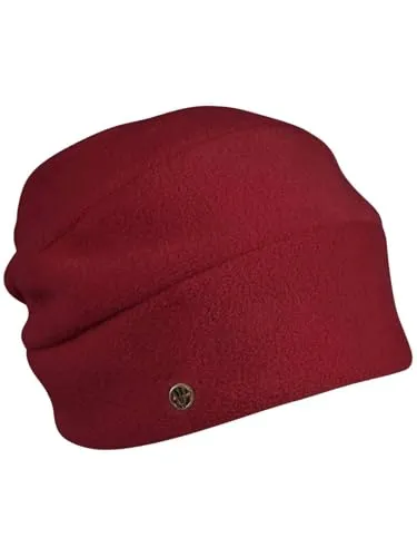 LOEVENICH Winddichte Beanie für Damen | Warme Mütze in Wine - Weiche Beanie aus 100% Polyester mit optimalem Sitz dank elastischer Passform. Die winddichte Rückseite schützt vor Kälte und eignet sich perfekt für Outdoor-Aktivitäten. Ein stilvolles Accessoire für kalte Tage!