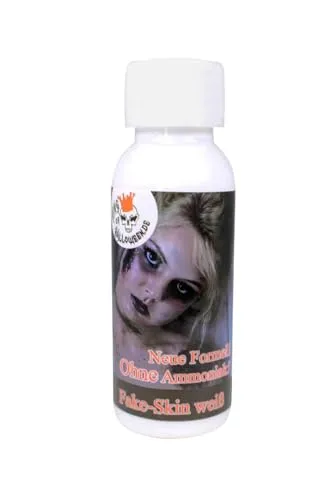 flüssiges Latexmilch geruchslos transparent 28,3 ml Kunsthaut,Halloween Make up,Zombie,Wunden+Narben von King of Halloween