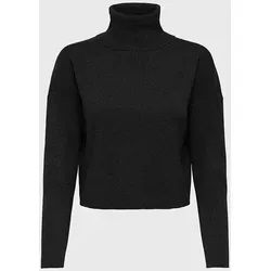 ONLY Rollkragenpullover in Schwarz - M