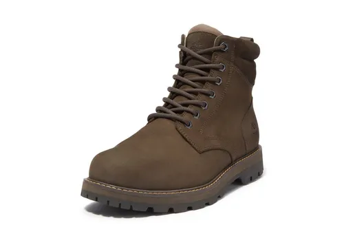 Timberland Mens Mid Lace UP Waterproof Boot - Dunkelbraun Nubuck 7.5 - Wanderschuhe mit wasserdichtem Premium Leder und nachhaltigem ReBOTL-Innenfutter, ideal für Komfort und Stil bei jedem Wetter.