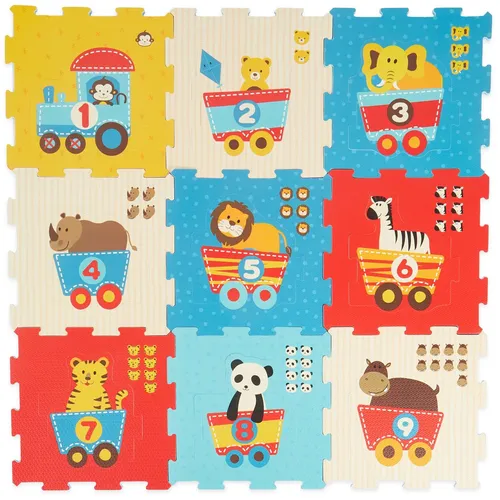 Puzzlematte 19 tlg. Spielmatte Baby XXL Puzzle - Kreative Krabbeldecke für Babys, fördert die motorischen Fähigkeiten und sorgt für sicheren Spielspaß im Kinderzimmer.