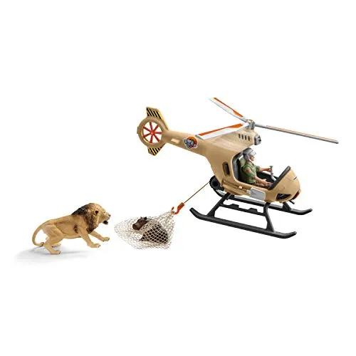 Schleich 42476 Helikopter Tierrettung Wild Life - Sonstige, ideal für kreative Rollenspiele und fördert die Fantasie von Kindern ab 3 Jahren.