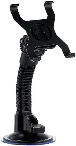 NavGear Tablet Kfz Halterung: Schwanenhals-Tablet-Halterung mit extra starkem Saugfuß (7