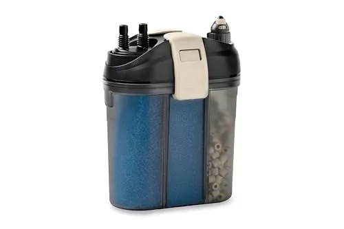 Eden 94087 FET 100 Aquarium Außenfilter für Aquarien bis zu 100 Liter inklusive RCA Regelheizer Doppelfiltersystem platzsparendende Aufbewahrung im Unterschrank vibrationsarm nahezu geräuschlos