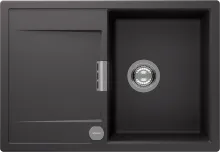 Schock Mono D-100S-A Granitspüle mit Ablauffernbedienung - Sanitäranlagen & Zubehör: Nachhaltige Cristadur Green Line Spüle aus über 99% natürlichen Materialien, reversibel und ideal für moderne Küchen.