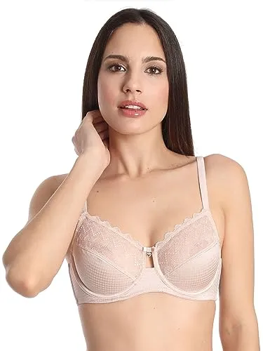 Sassa Damen 24350, Gr. 90D, (Farbe 209 nude) Bügel-BH, 90