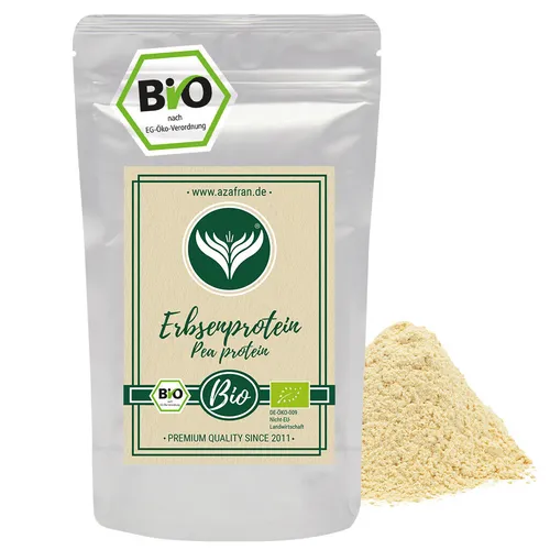 BIO Erbsenprotein Pulver | Erbsenprotein gemahlen | vegane Eiweißquelle (250g)