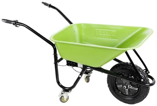 Zipper ZI-EWB500LI Elektrische Schubkarre - Schubkarre mit max. Traglast von 150kg, ideal für den Transport in anspruchsvollem Gelände. Leistungsstarker LiIon Akku sorgt für effizientes Arbeiten rund um Haus und Garten.