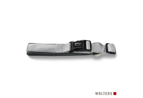 Wolters Hunde-Halsband Professional Comfort extra breit silber grau - Weiteres Autozubehör mit extra breiter Polsterung für höchsten Tragekomfort, stufenlos verstellbar und waschbar bei 30°C – ideal für aktive Hunde.