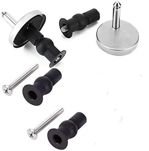 Yulakes Edelstahl Universal WC-Sitz Befestigungsset Scharnier für Toilettendeckel Deckel Klodeckel Toiletten Sitz Reparatur Teile mit Schrauben Zubehör/Replacement Toilet Seat Hinges