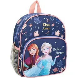 Frozen 2 Kinderrucksack – Rosa-blaue Schultasche mit Anna und Elsa