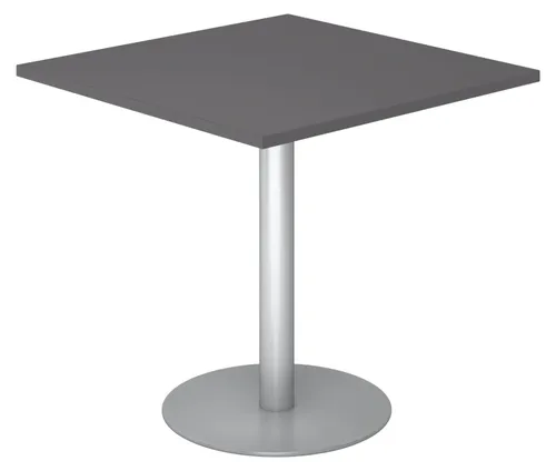 bümö Besprechungstisch 80x80 cm – Kleiner Esstisch in Graphit