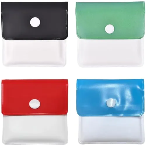 Tragbare Tasche Aschenbecher Pouch 4 PCS Wiederverwendbare feuerfeste PVC geruchssichere Aschenbecher Umweltfreundlich Outdoor Reise Zigarettenaschenbeutel