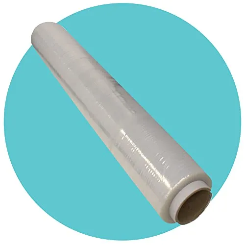 Triplast 400 mm transparente Paletten-Stretchfolie – Standardkern, 17 mu dick – Kunststoff-Schrumpffolie und industrielle Frischhaltefolie für Umzüge und Lagerverpackungen (1 Rolle)