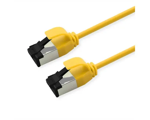 ROLINE U/FTP Patchkabel Cat.8 (Class I), slim LAN-Kabel, RJ-45 Männlich (Stecker), RJ-45 Männlich (Stecker) (200.0 cm), LSOH, Litzendraht