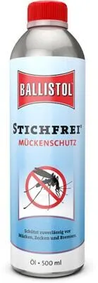 BALLISTOL 26710 Stichfrei Mückenschutz 500ml – 8h Schutz gegen Insekten