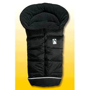 Heitmann Winterfußsack Eisbärchen schwarz - Fußsäcke für Babys, wind- und wasserabweisend mit kuscheligem Fleecefutter und rutschhemmender Rückseite, ideal für kalte Tage.