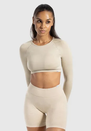 Smilodox Longsleeve Bethy, Seamless Cropped, elastisch & atmungsaktiv, kurzer Schnitt Bewegungsfreiheit, Trainingsshirt, strapazierfähig, Pilates Yoga Gym