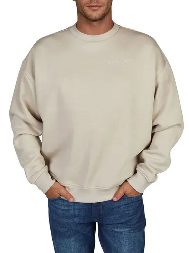 DENIMFY Sweatshirt Herren Rundhals Pullover DFKeno Oversized Fit Streetwear Sweatshirt mir Kängurutasche