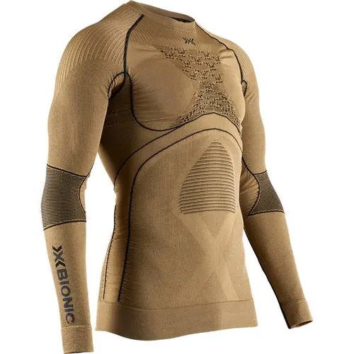 X-Bionic Radiactor 4.0 Shirt Long Sleeve Men gold/black (S001) L - Funktionale Skiwäsche für Männer, bietet hervorragende Wärmeregulierung und Kühlung durch innovative 3D Bionic Sphere Technologie – ideal für Winteraktivitäten.