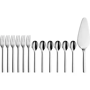 WMF Kuchenbesteck-Set Nuova 13-tlg. - edles Edelstahl-Design, ideal für Kaffeetafeln und Tortenliebhaber
