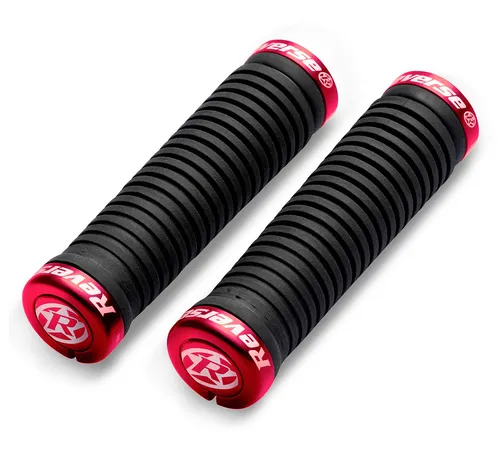 Reverse Grip Taper Fahrrad Schraubgriffe schwarz/rot von Reverse
