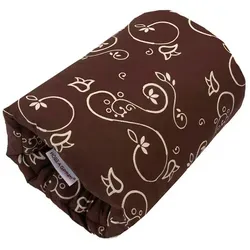 Mini-Stillkissen Blumenranken braun