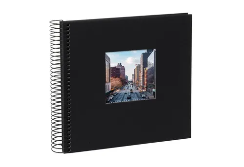 Goldbuch Fotoalbum 12 767 Spiralalbum Bella Vista schwarz 40 schwarze