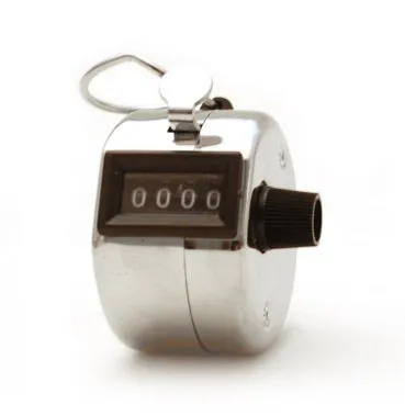 edi-tronic Handzähler Metall Zähler Counter Klicker Schrittzähler Personenzähler Stück Anzahl Menge